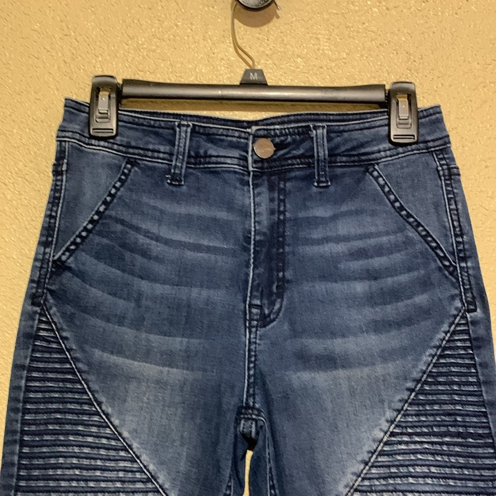 NOBO Jeans 9 Jr Blue Stretchy High Rise Skinny Cotton Polyester Spandex 4 Pocket - Picture 6 of 16